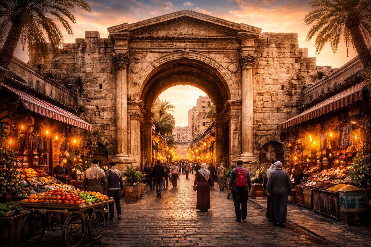 Historic gate Bab al-Jabiyah Syria