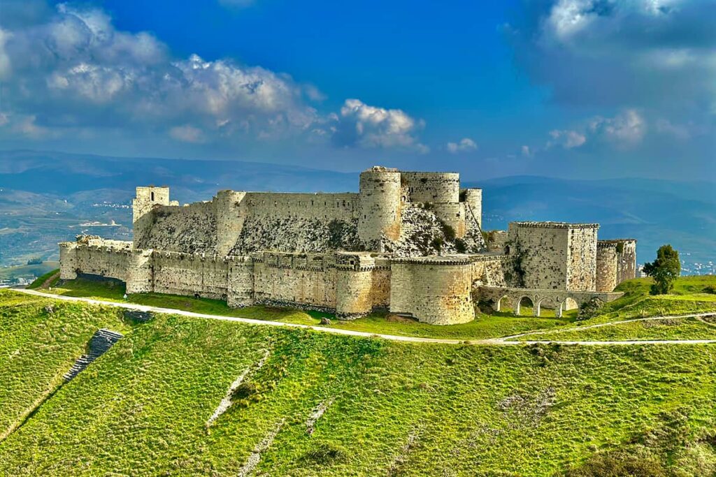 Al-hisn-castle , Krak des Chevaliers aerial view